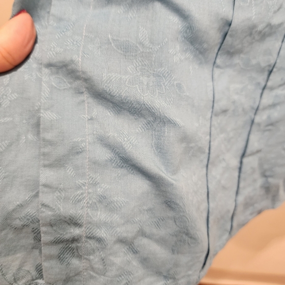 TAHARI Cotton Blended Sleeves Blouse size 14 - Picture 9 of 15